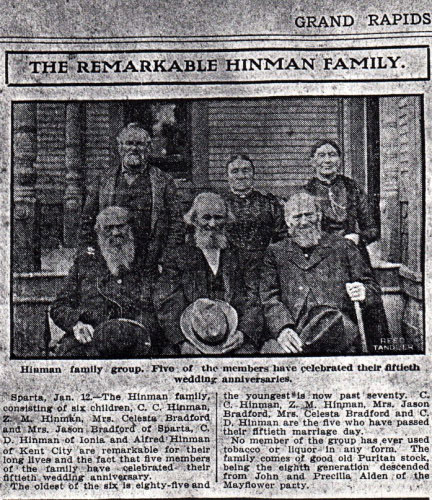 Zebulon M Hinman Family