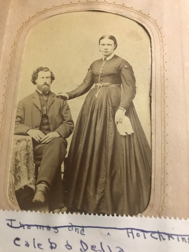 Caleb S Dickinson and
wife Delia A Hotchkin